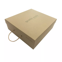 Boîte d'emballage personnalisée en carton rigide écologique de haute qualité avec poignée, couvercle élégant, base, sac cadeau, gaufrage, recyclable
