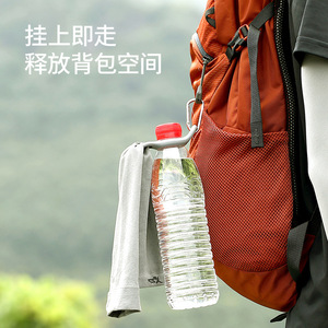 FaSoLa Outdoor Water Bottle Hook 5kg Lightweight Silicone Hiking Backpack Towel Holder - Product Image 1