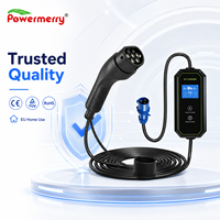 Nouveau chargeur EV portable 7 kW 32 A Type 2 230 V AC IP67 réglable CE TUV RoHS pour utilisation à domicile, sûr, garantie de 2 ans
