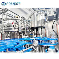 Machine automatique de lavage, remplissage et bouchage de bouteilles en verre, ligne d'embouteillage pour bière, vin, spiritueux, liqueurs et boissons