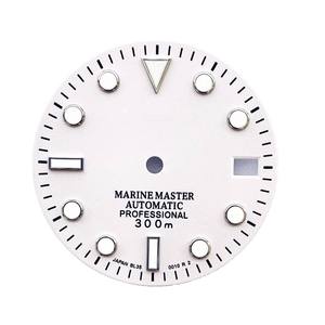 อุปกรณ์เสริมนาฬิกาหน้าปัดสแตนเลสสตีล NH35 รุ่นใหม่ หน้าปัดเรืองแสงสีเขียวขนาด 28.5 มม. กันน้ำ ไม่มีฟังก์ชั่นปรับวันที่ - Product Image 3