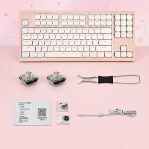 คีย์บอร์ดกลไกไร้สายแบบสามโหมด Kailh LED ดีไซน์ใหม่ปี 2026 ขนาดเต็ม พร้อมพอร์ต USB Type-C 102 ปุ่ม ของแท้จากโรงงาน OEM มีสินค้าในสต็อก - Product Image 1