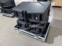 Penjualan Panas HDL10A Speaker Line Array Plastik DSP Sistem Suara Subwoofer Dual 10 Inch Speaker Line Array Aktif Profesional
