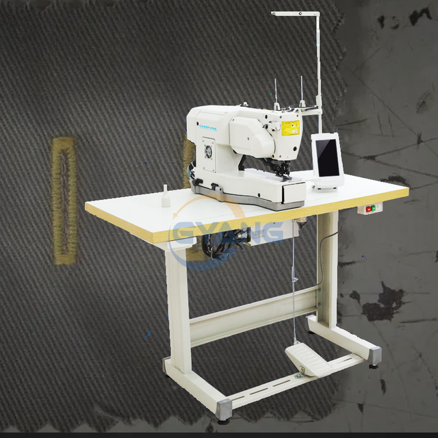 Automatic Industrial Buttonhole Sewing Machines Hot Sale Direct Drive Straight Button Hole Sewing Machine for Apparel Machinery