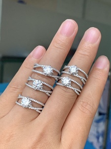 بيع بالجملة مجوهرات Fansy رجل فاخر خاتم ألماس مويسانيتي مجوهرات الهيب هوب البيضاء - Product Image 6