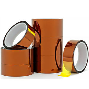 Cinta de Protección de Alta Temperatura Resistente al Fuego, Material de Aislamiento Marrón, Cinta Dorada para Protección de Soldadura y Galvanoplastia, PE - Product Image 5