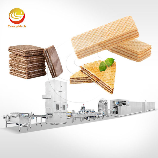 ORME Coated Wafer Biscuit Production Line Full Automatic Small Flat Chocolate Wafer Make Machine