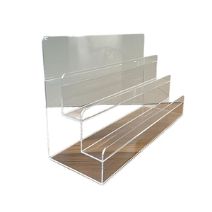 ชั้นวางอะคริลิคใสสำหรับห้องถ่ายทอดสด พร้อมที่ตัดปั๊มลาย ป้ายตั้งโต๊ะแบบใส ป้ายชื่อตั้งโต๊ะแบบมีขาตั้ง ที่เก็บป้าย - Product Image 5