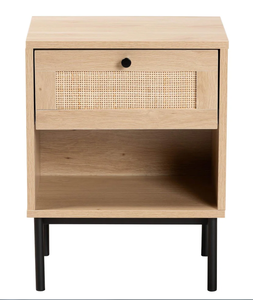 One-drawer Nightstand PB Melamine Storage Cabinet Panel <strong>Furniture</strong> Bedroom <strong>Furniture</strong> - Product Image 1