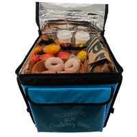 Sac à dos isotherme pliable pour la livraison de nourriture, grande capacité 60L, en bâche imperméable, écologique, avec logo personnalisé
