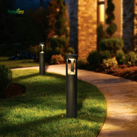 Lampe de balise de jardin en alliage d'aluminium LED DC/AC, étanche IP65, à économie d'énergie, pour aménagement paysager, fournie directement par l'usine