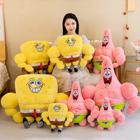Vente en gros de peluches, jouets et articles cadeaux de Bob l'éponge et Patrick Star, disponibles pour l'échange, y compris des porte-clés en peluche.