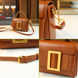 <span class=keywords><strong>Sac</strong></span> à <span class=keywords><strong>main</strong></span> polyvalent pour <span class=keywords><strong>femme</strong></span>, version coréenne, avec boucle de ceinture de couleur unie et <span class=keywords><strong>petit</strong></span> <span class=keywords><strong>sac</strong></span> carré tendance - Product Image 6