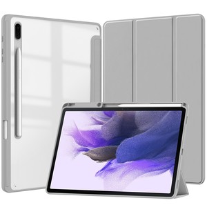 Gấp trong suốt Acrylic PU Leather Tablet trường hợp đối với <span class=keywords><strong>Samsung</strong></span> <span class=keywords><strong>Galaxy</strong></span> <span class=keywords><strong>Tab</strong></span> S10 siêu chống sốc chân đế bảo vệ Bìa - Product Image 2