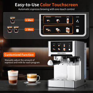 Cafetera Italiana de Acero Inoxidable PANCERKA 3 en 1 (Cappuccino/Espresso/Latte) para Uso Doméstico - Product Image 6