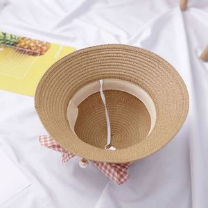 Korean Kids Floppy Straw Sun <b>Hat</b> and <b>Bag</b> Set for Female Babies Character Design Daily Use High Quality - Product Image 3