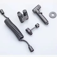 Pistolet de Bidet à Eau Froide Portable en Acier Inoxydable Haute Pression Facile à Utiliser pour Nettoyage Direct des Toilettes