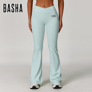 Bashasport hơi loe và Khỏa Thân yoga quần, cao-eo, chạy, giản dị, chặt chẽ và linh hoạt Loe Quần cho phụ nữ - Product Image 2