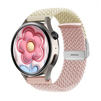 Bracelets de montre personnalisés en nylon double couleur pour femmes pour le port de montres universelles