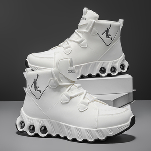 Chaussures de <span class=keywords><strong>basket</strong></span> décontractées pour hommes, à semelle épaisse, tendance et polyvalentes, respirantes, grandes tailles, baskets pour étudiants - Product Image 4