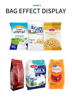 Sacs à main à célèbre tête automatique, pour bonbons en gomme glacée, sachets d'oreiller, appareil d'emballage, pour gelée, gommes de fruits et bonbons, 4 pièces