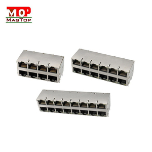 Conector Ethernet Hembra Modular RJ45 Blindado de <span class=keywords><strong>2x1</strong></span> 1000M de un Solo Puerto para Montaje en PCB FPC, Conexiones de Cable de Alta Velocidad - Product Image 2