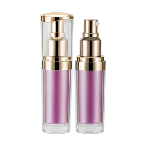 20ml 30ml <strong>Empty</strong> Container with Transparent Golden Lid Acrylic Pump Head <strong>Cosmetic</strong> Serum <strong>Bottle</strong> - Product Image 4