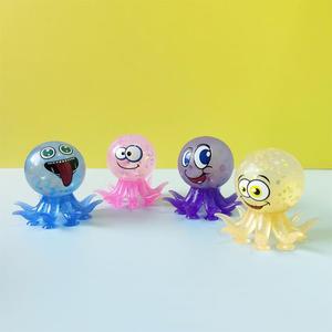 Jincan Pulpo de pectina antiestrés con polvo dorado, de expresiones divertidas, juguete de succión, rompecabezas novedoso para niñas - Product Image 5