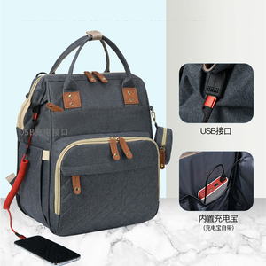 Sac à Dos à Langer de Luxe Oxford avec Tapis à Langer Chargeur USB Fourre-Tout Sac de Maternité pour Maman Nouveau-Né Enfants Sacs à Langer Bébé - Product Image 6
