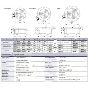 Capteurs de pesage VEIDT pour machine d'essai de transmission American Transcell avec cellules de charge de type moyeu PTST-200Kg et PTST-500Kg PTST VEIDT - Product Image 2