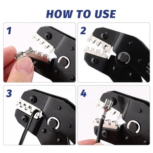 Outil de sertissage manuel SN-58B <span class=keywords><strong>pince</strong></span> avec 7 mâchoires interchangeables pour Mini connecteur Dupont isolé fil virole bornes Kit de sertisseurs - Product Image 6