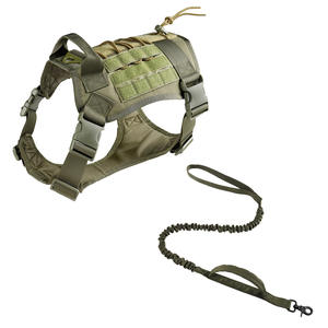 Conjunto de Correa y arnés de nailon duradero para perros, <span class=keywords><strong>collar</strong></span> ajustable para perros medianos y grandes - Product Image 4