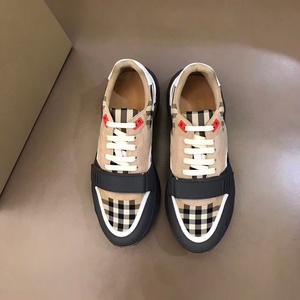 Wholesale fashionable check design platform casual shoes with good breathability and shock absorption, tennis shoes - Product Image 1