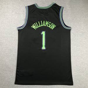 Vêtements de basket-ball américains brodés en gros # 1 <span class=keywords><strong>maillot</strong></span> des Pelicans de la Nouvelle-Orléans pour homme <span class=keywords><strong>Zion</strong></span> <span class=keywords><strong>Williamson</strong></span> - Product Image 1