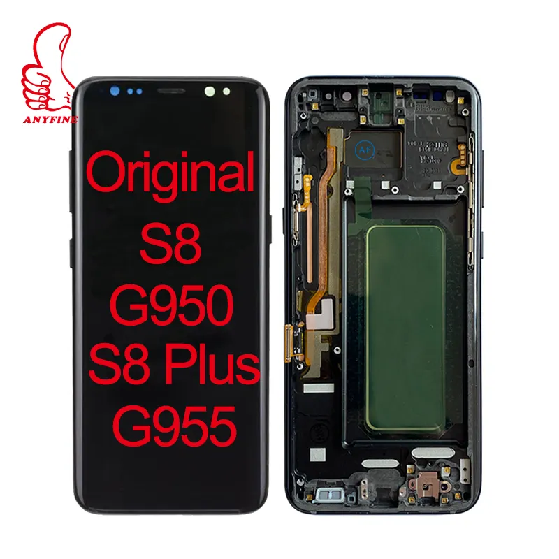 עבור סמסונג גלקסי s8 תצוגת טלפון נייד חלקי תיקון LCD תצוגת מסך מגע Digitizer לסמסונג גלקסי S8 SM-g950