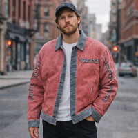 Veste de travail d'hiver pour homme, personnalisée, en toile de canard et jean, style bomber ou trucker, avec fermeture éclair, pour l'extérieur, fabriquée par un fabricant OEM