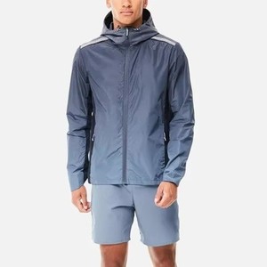 Design custom logo blank patchwork waterproof windproof lightweight nylon zip up color block windbreaker <b>jacket</b> for <b>men</b> - Product Image 1