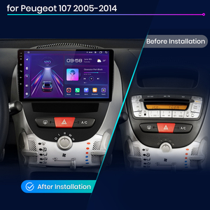 Junsun V1 EU Autoradio <span class=keywords><strong>Android</strong></span> pour Peugeot 107 Citroën <span class=keywords><strong>C1</strong></span> Toyota Aygo 2005-2014, Navigation CarPlay pour Peugeot 107 - Product Image 2