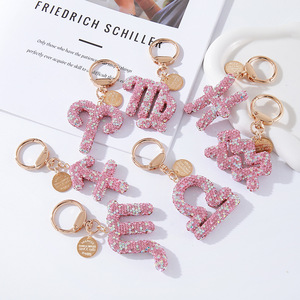 Cristal Rhinestone constelación horóscopo astrológico signo del zodiaco astrología llaveros horóscopo Zodiaco encanto joyería colgantes - Product Image 3