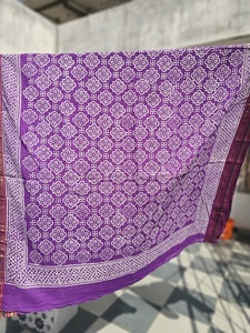 Premium Handmade Wooden Block Printed <b>Sarongs</b>, Pareos & Scarves Lightweight, Elegant Cotton Women’s Beachwear - Product Image 6