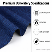 Tissu d'ameublement pour canapé en faux lin 100 % polyester, tissé, teint uni, résistant aux déchirures, poids moyen, le plus vendu