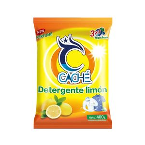 Lessive en poudre blanche et bleue, détergent à lessive riche en mousse, poudre détergente pour le linge - Product Image 2