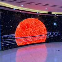 Écran LED flexible OEM ODM 3840 Hz avec garantie d'un an, modules LED souples à petit pas pour intérieur, affichage incurvé pour publicité en magasin et animation