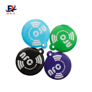Tùy chỉnh PVC + Epoxy Chất liệu gốc S50 1K Epoxy RFID Tag NFC Keychain - Product Image 3