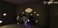 Jeu interactif de mauvais œil de LED de vente chaude pour l'expérience active de parc d'attractions d'intérieur dans le centre commercial ou le trampoline