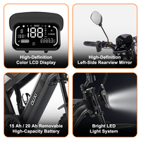 Bicicleta Eléctrica OUXI GT20pro 6.9, Diseño Delgado, Precio Directo de Fábrica, Neumático Delgado, Motor de 250w, Disponible en Almacén de la UE