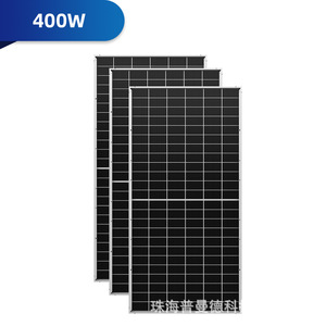 Panneau solaire entièrement noir 1640x992x35mm 650W, module photovoltaïque monocristallin pour la production d'énergie en extérieur - Product Image 2