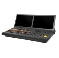 Consola de Control Ma2 Black Horse, Pantalla Táctil Capacitiva TFT-LCD de 19 Pulgadas, Pantalla Dual, Controlador DMX512, Trackball para Luces Beam/Par, Clasificación IP33