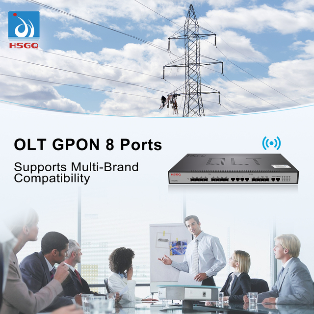 High Quality and Low Gpon Mini Gepon Olt Compatible Price 8 Port OLT Fiber Optic Equipment FTTX FTTH Solutions Gpon 8 Port Olt