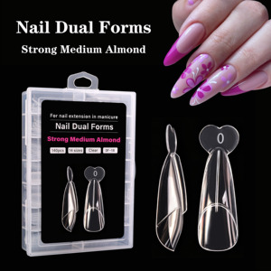 140 pièces Guides de formes pour ongles en gel réutilisables, formes Amande, Carré, Stiletto, Cercueil, pour extension de manucure et <span class=keywords><strong>nail</strong></span> art - Product Image 1